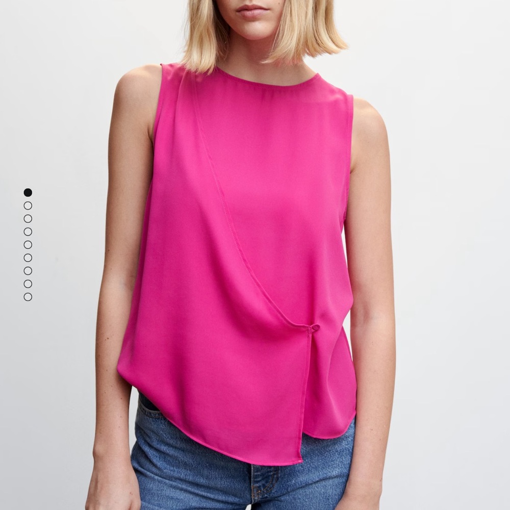 Mango wrap blouse